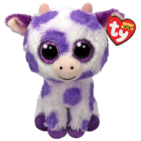 TY Beanie Boo Soft Plush Toy - Ethel Cow | 37345