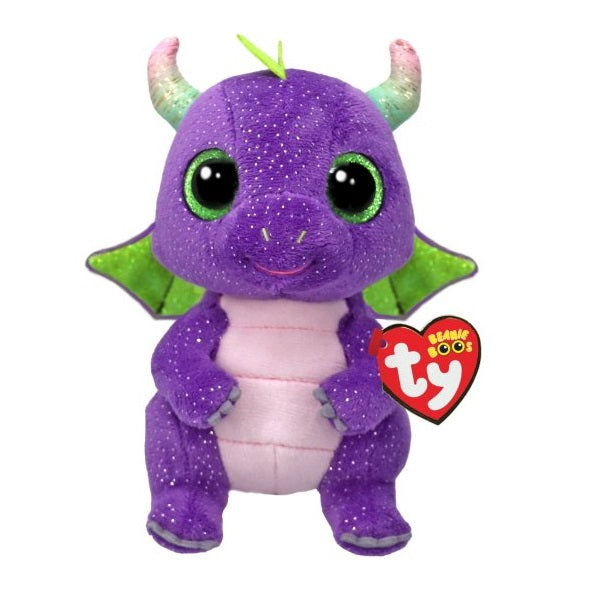 TY Beanie Boo Soft Plush Toy - Daphne Dinosaur | 37362