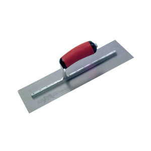 Marshalltown Pre-Worn PermaShape Finishing S/S Trowel DuraSoft Handle 14x5in | M/TMPB14SSD