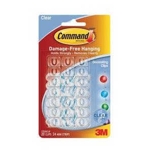 Command 3M Water Resistant Decorating Clips 20 Pack | 3M17026H
