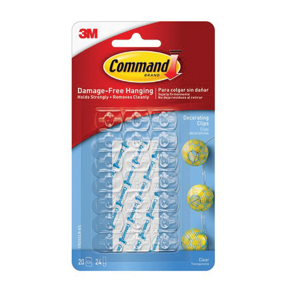 Command 3M Clear Decorating Clips | 3M17026VALUE