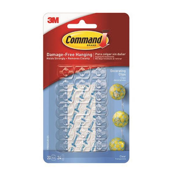 Command 3M Clear Decorating Clips | 3M17026VALUE