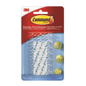 Command 3M Clear Decorating Clips | 3M17026VALUE