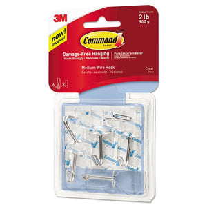 Command 3M Medium Wire Toggle Hooks - Clear | 3M17065CLR-VPES