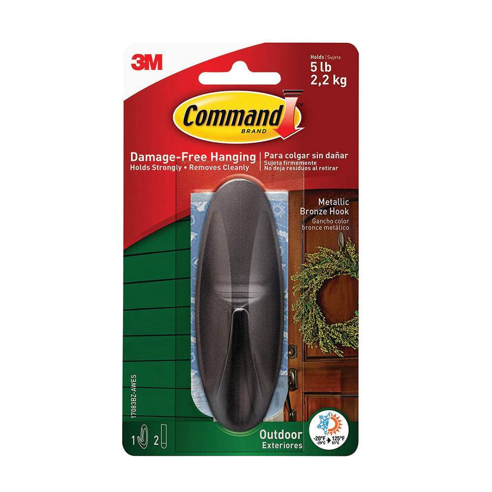 Command 3M Outdoor Wreath Hook | 3M17083BZ-AWES