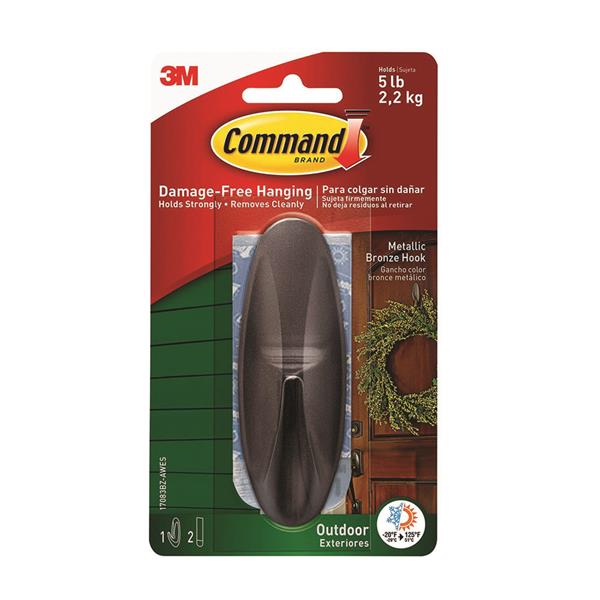 Command 3M Outdoor Wreath Hook | 3M17083BZ-AWES