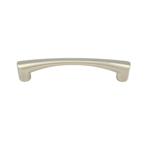 Satin nickel chunky D cabinet handle - 128mm | 0030210