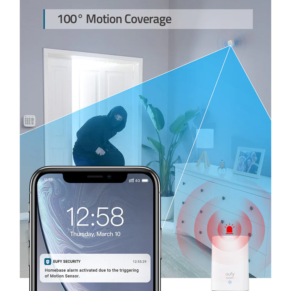 Eufy 5 Piece Home Alarm Security Kit | T8990321