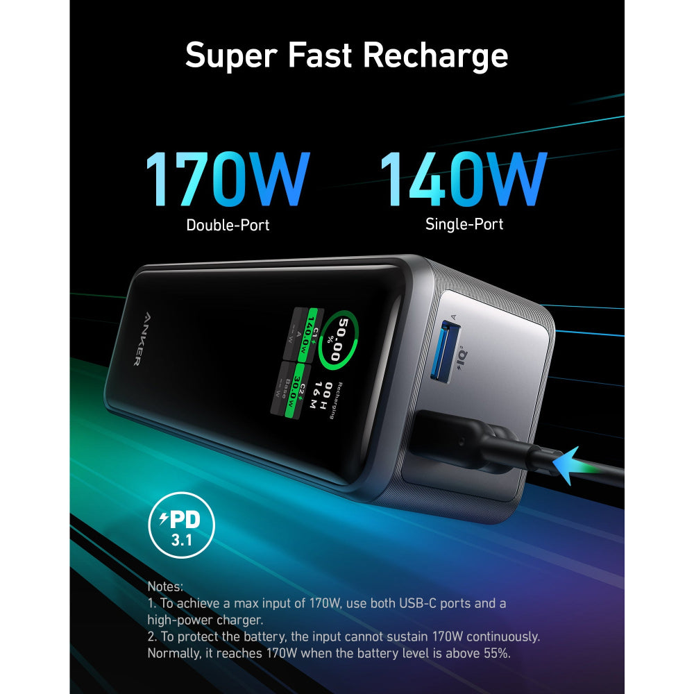 Anker Prime  Power Bank 27650mAh 250W | A1340011