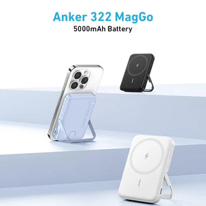 Anker 322 MagGo Wireless Power Bank 5000mAh 7.5W - Black | A1618G11