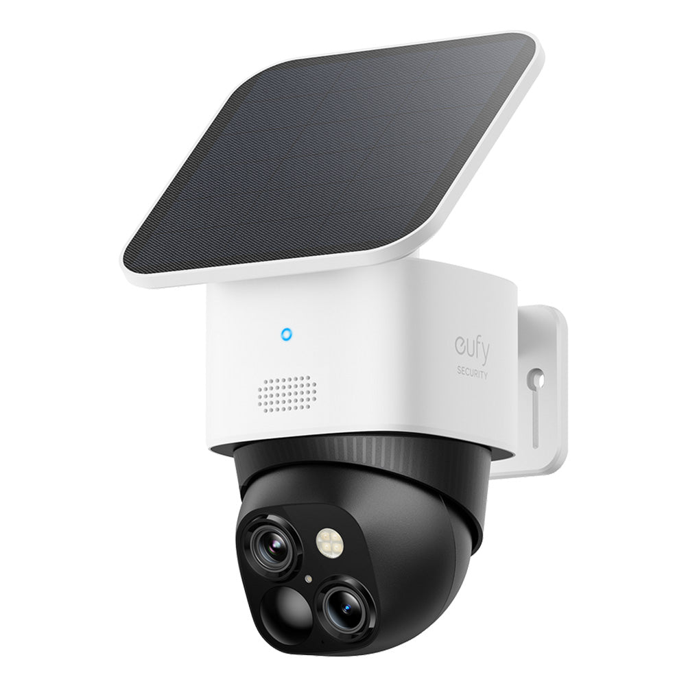 Eufy S340 Solocam Dual Lens 2k Pan and Tilt and Zoom 2K Camera with Solar Panel - White | T81703W1