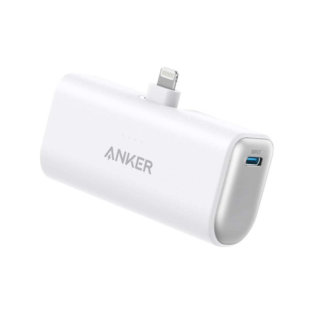 Anker 621 12W Nano Built in Lightning Power Bank 5,000mah - White | A1645G21