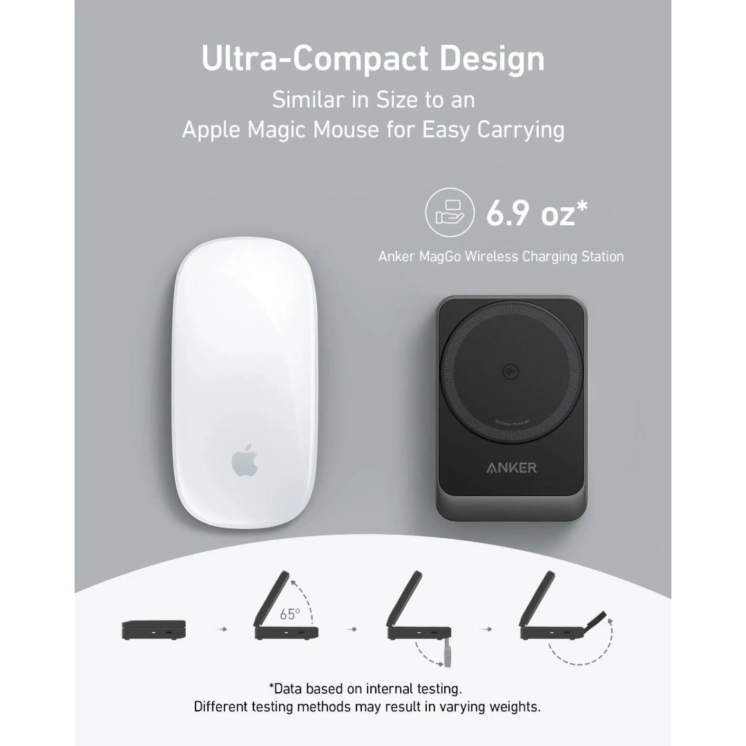 Anker MagGo Wireless Charging Station 15W Foldable 3 in 1- White | B2557222