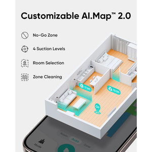 Eufy L60 Hybrid Robot Vac Vacuum with Mop Pad & Self Empty Station - Black | T2278V11