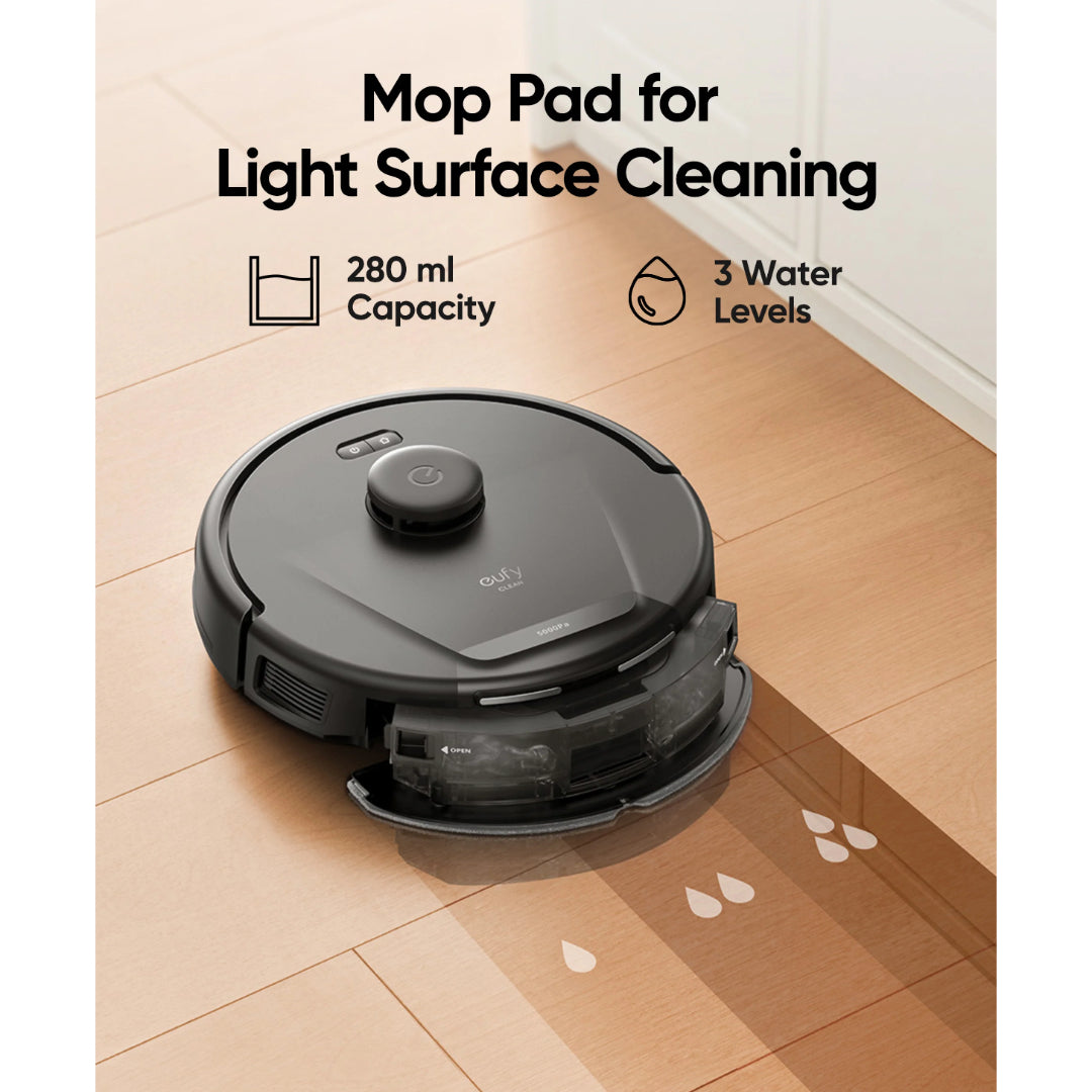 Eufy L60 Hybrid Robot Vac Vacuum with Mop Pad & Self Empty Station - Black | T2278V11