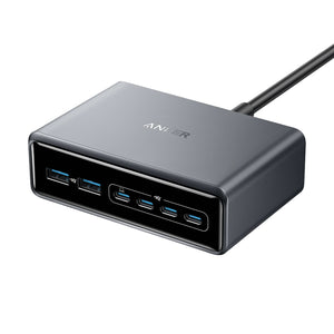 Anker Prime Charger 200W 6 Ports ( 4 x USB c 2 x USB A ) GaN - Silver | A2683241