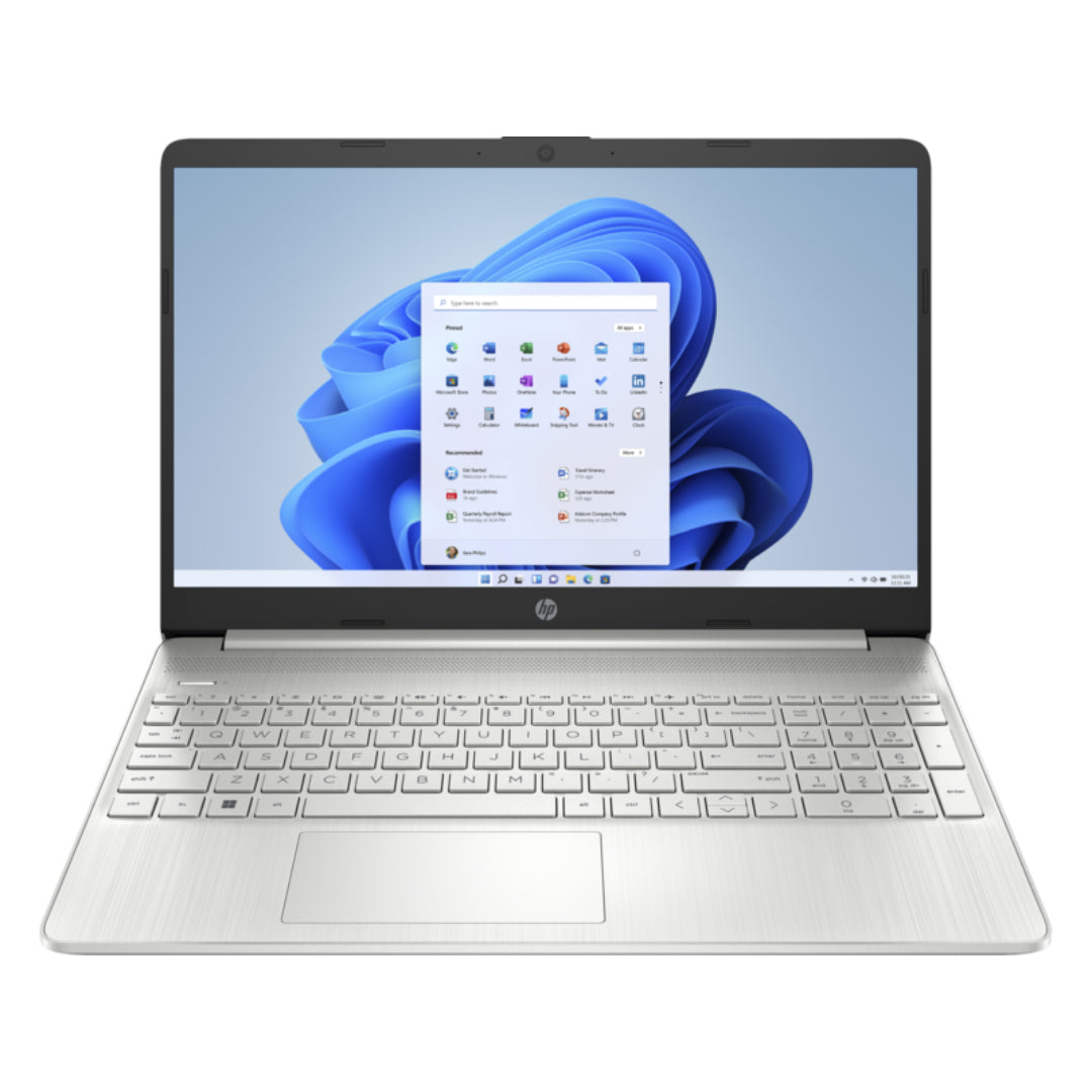 HP 15.6 Inch Laptop Core I3 4GB 128GB FHD - Silver | 15S-FQ2050NA