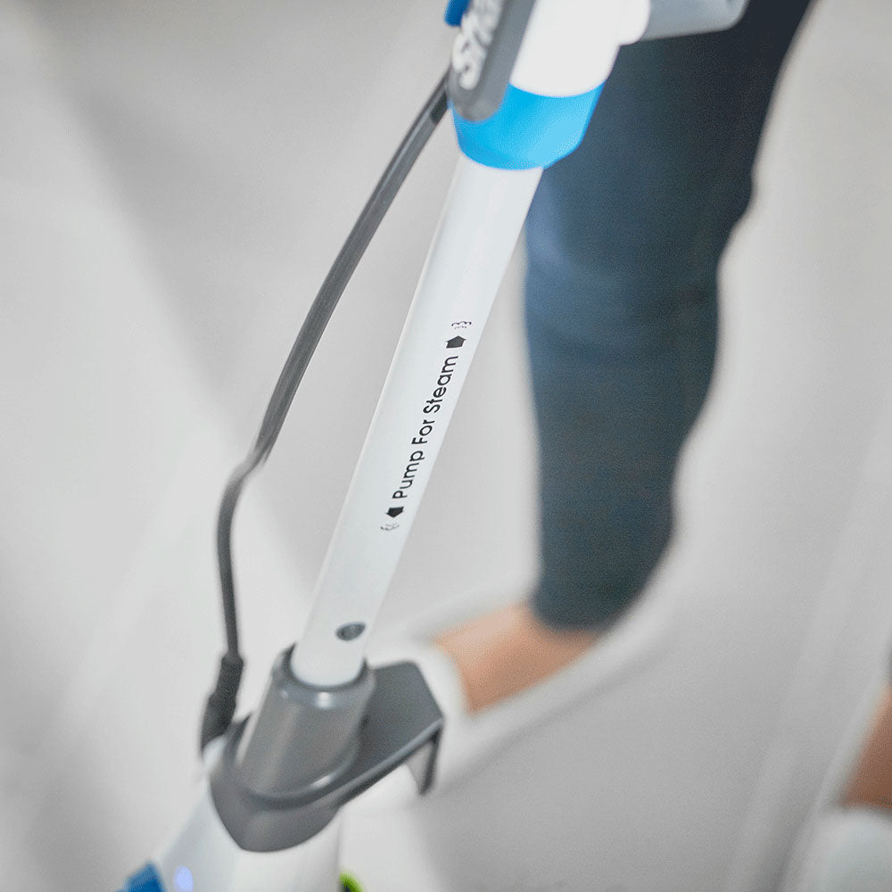 Shark Klik and Flip Manual Steam Pocket Mop - White & Blue | S6001UK