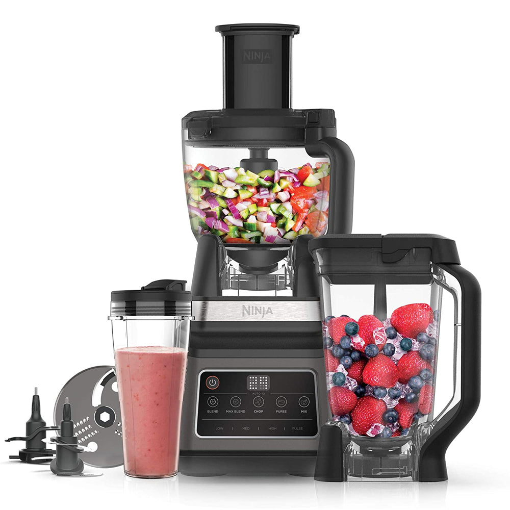 Ninja 3-in-1 Food Processor and Blender with Auto-IQ | BN800UK