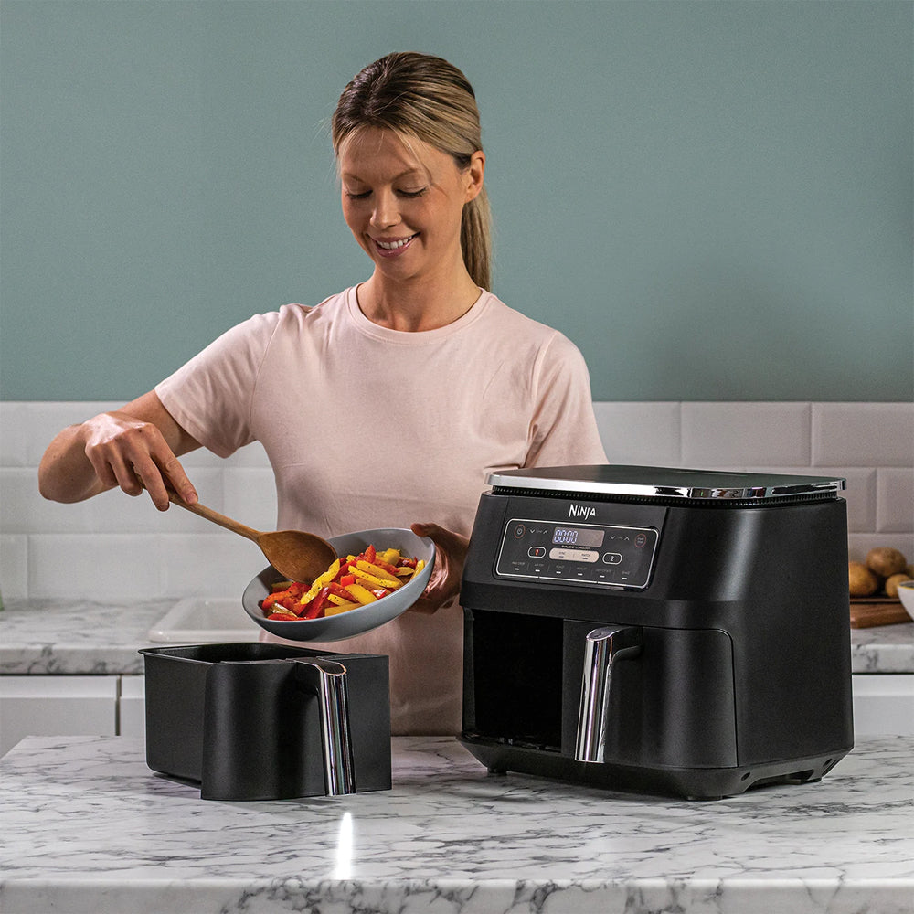 Ninja Dual Zone Air Fryer 7.6L 2400W - Grey | AF300UK