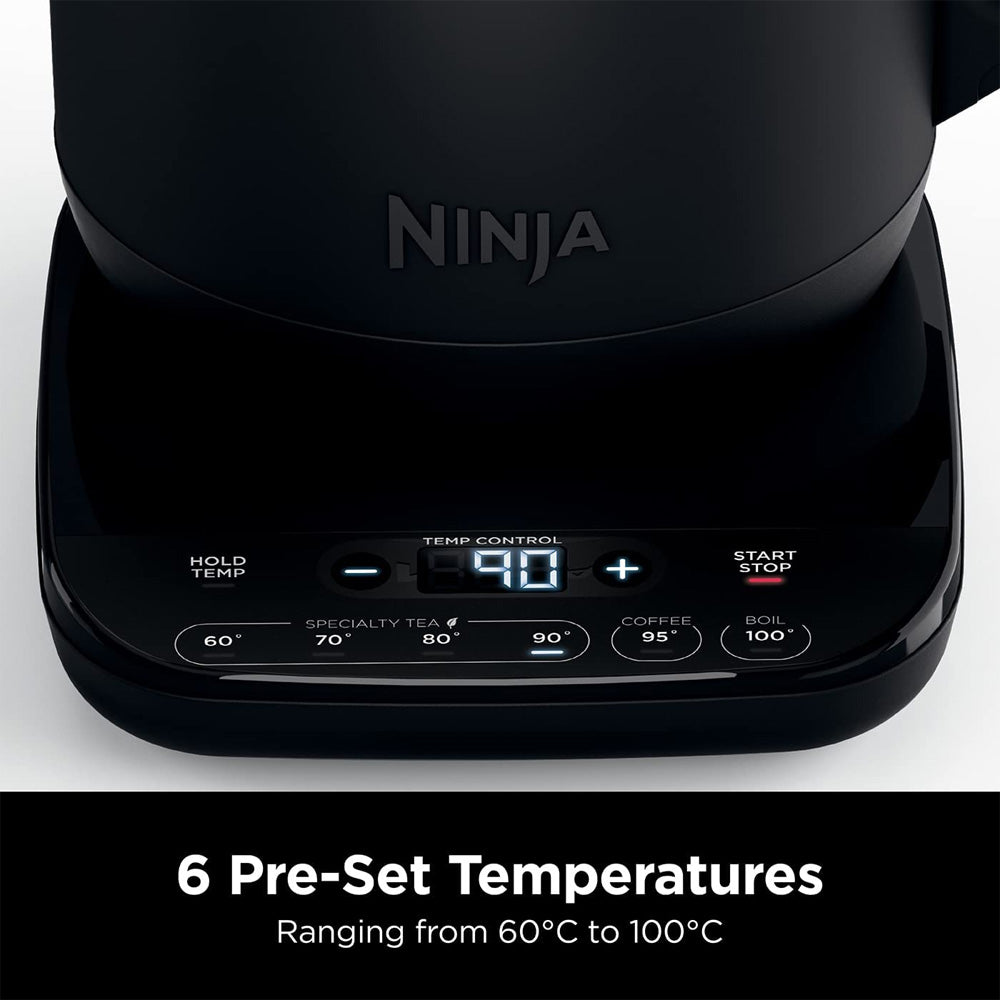 Ninja Perfect Temperature Rapid Boil Kettle 1.7 Litre - Black | KT200UK