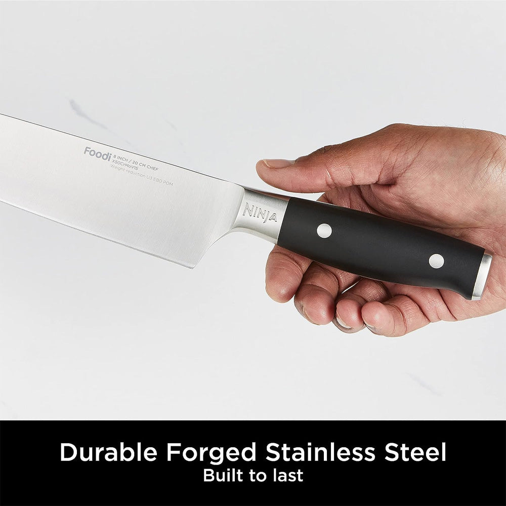 Ninja Foodi StaySharp Knife Block with Integrated Knife Sharpener - 5 Piece Set | K32005UK