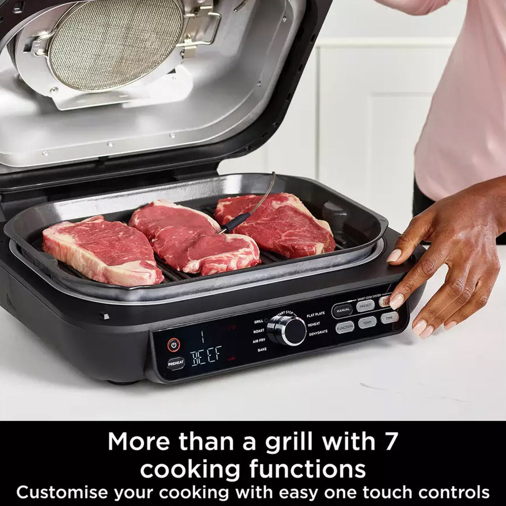 NINJA Foodi Max Pro 7-in-1 Health Grill & Air Fryer - Black | AG651UK