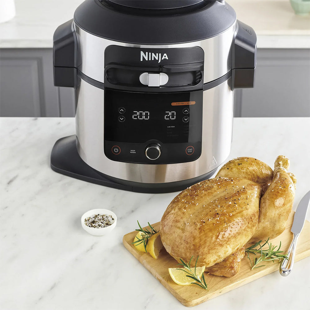 NINJA Foodi 11-in-1 SmartLid Multicooker Air Fryer- Stainless Steel & Black | OL550UK