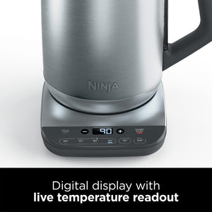 Ninja Perfect Temperature Rapid Boil Kettle 1.7 Litre - Stainless Steel | KT201UK