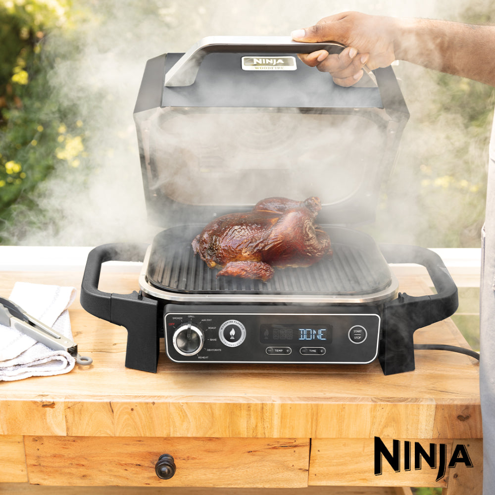 Ninja Woodfire Electric BBQ Grill & Smoker and Air Fryer | OG701UK