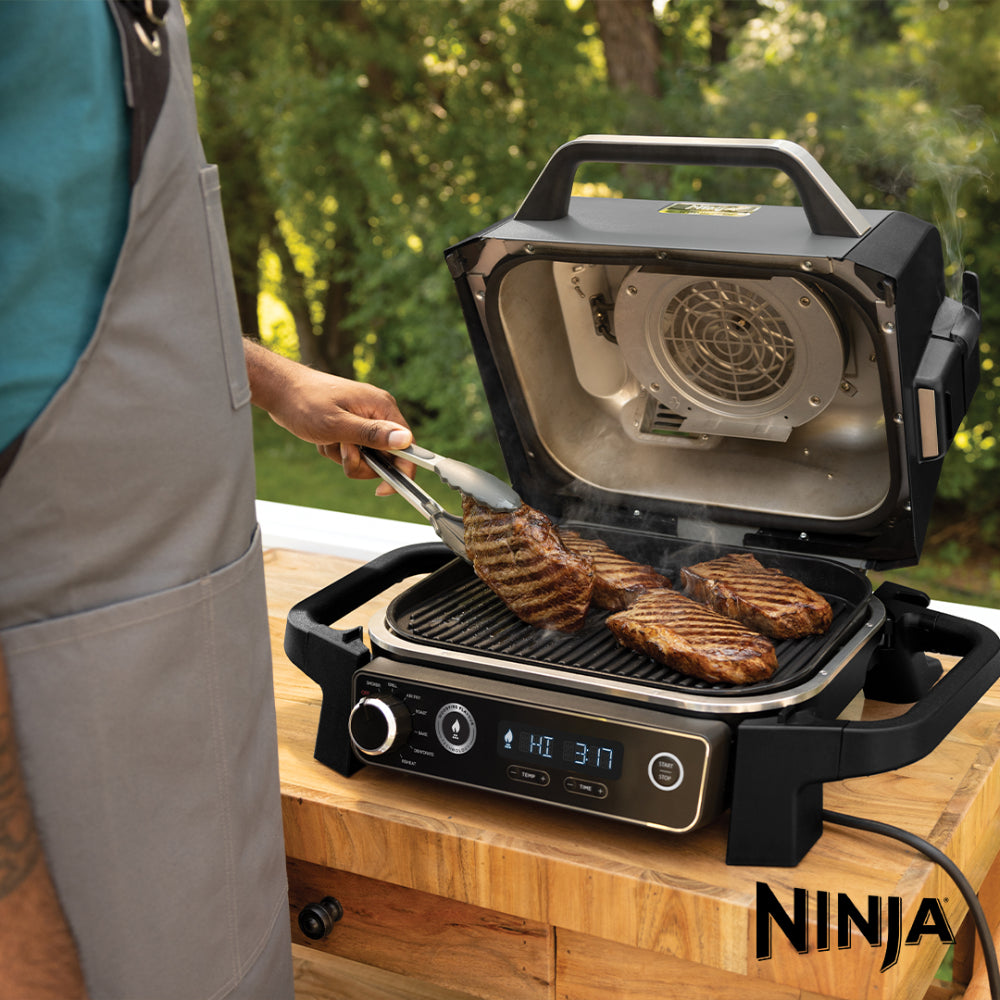 Ninja Woodfire Electric BBQ Grill & Smoker and Air Fryer | OG701UK