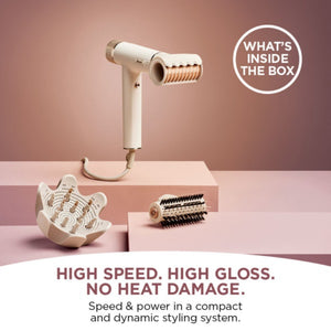Shark SpeedStyle RapidGloss Finisher & High-Velocity Hair Dryer for Curly & Coily Hair | HD332UK