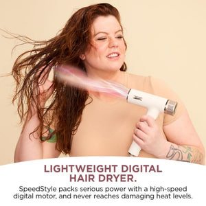 Shark SpeedStyle RapidGloss Finisher & High-Velocity Hair Dryer for Straight & Wavy Hair | HD331UK