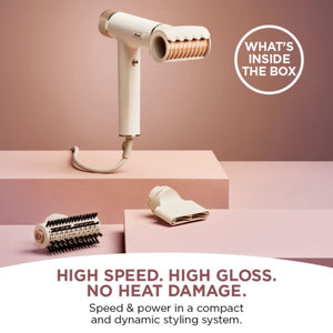 Shark SpeedStyle RapidGloss Finisher & High-Velocity Hair Dryer for Straight & Wavy Hair | HD331UK