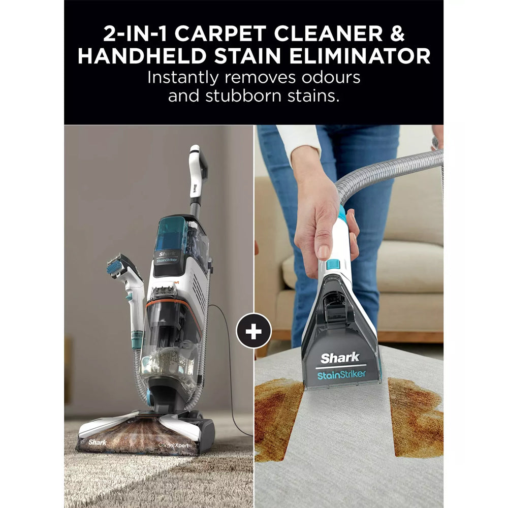 Shark CarpetXpert Deep Carpet Cleaner with Built-In StainStriker | EX200UK