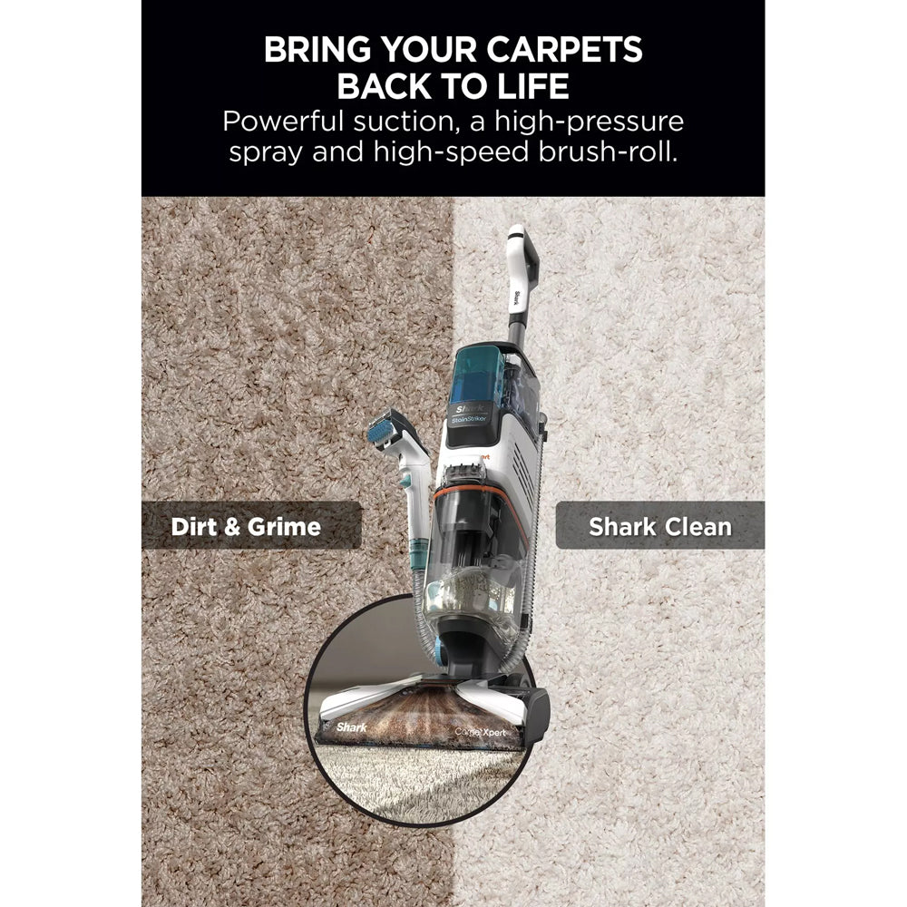 Shark CarpetXpert Deep Carpet Cleaner with Built-In StainStriker | EX200UK