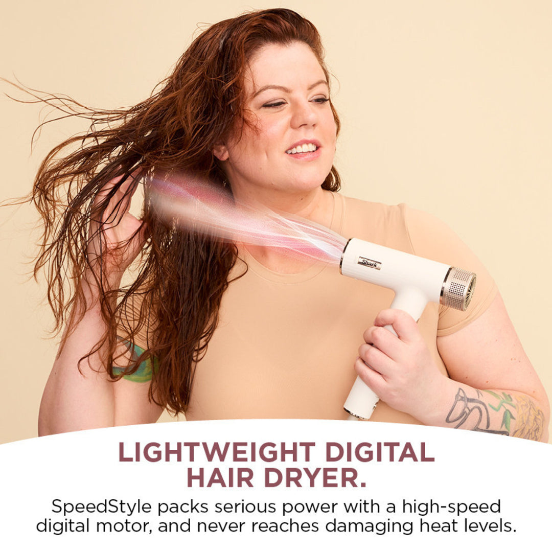 Shark SpeedStyle RapidGloss Finisher & High Velocity Hair Dryer with Storage Bag - Silk | HD352UK