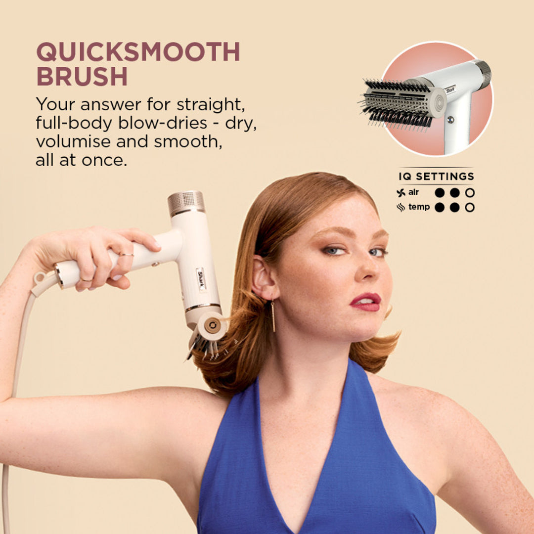 Shark SpeedStyle RapidGloss Finisher & High Velocity Hair Dryer with Storage Bag - Silk | HD352UK