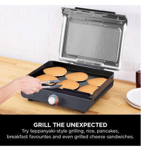 Ninja Sizzle Indoor Grill and Flat Plate - Black | GR101UK