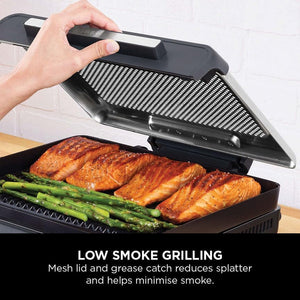 Ninja Sizzle Indoor Grill and Flat Plate - Black | GR101UK