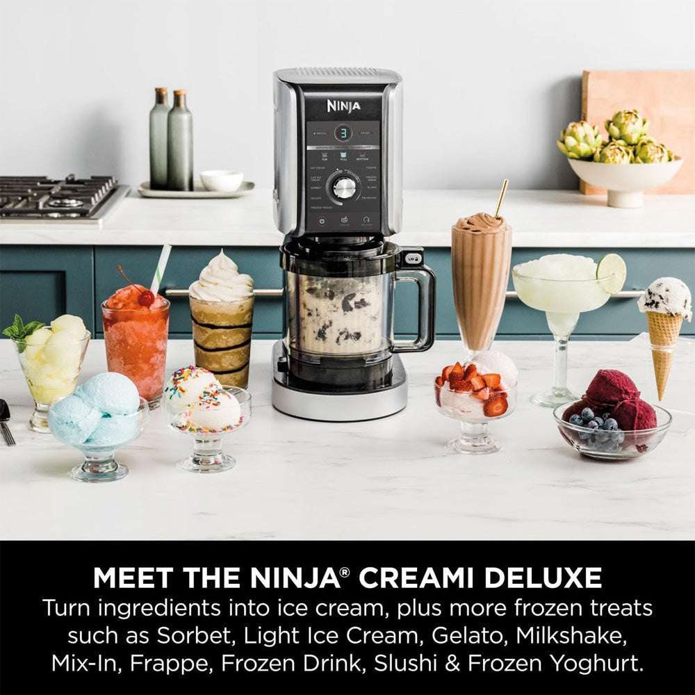 Ninja CREAMi Deluxe 10-in-1 Ice Cream and Frozen Drink Maker | NC501UK