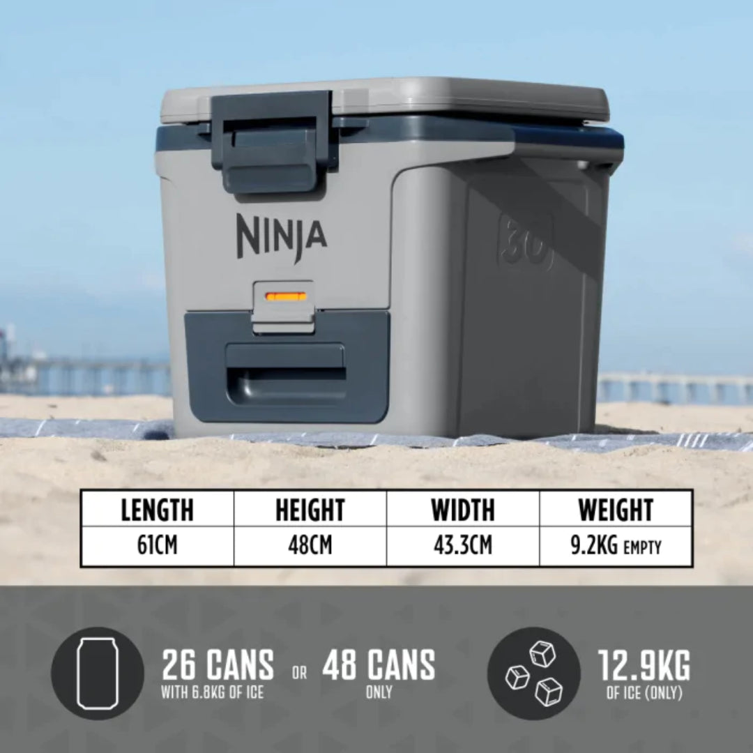 Ninja FrostVault 28 Litre Hard Cooler with Dry Zone - Slate Grey | FB131UKGY