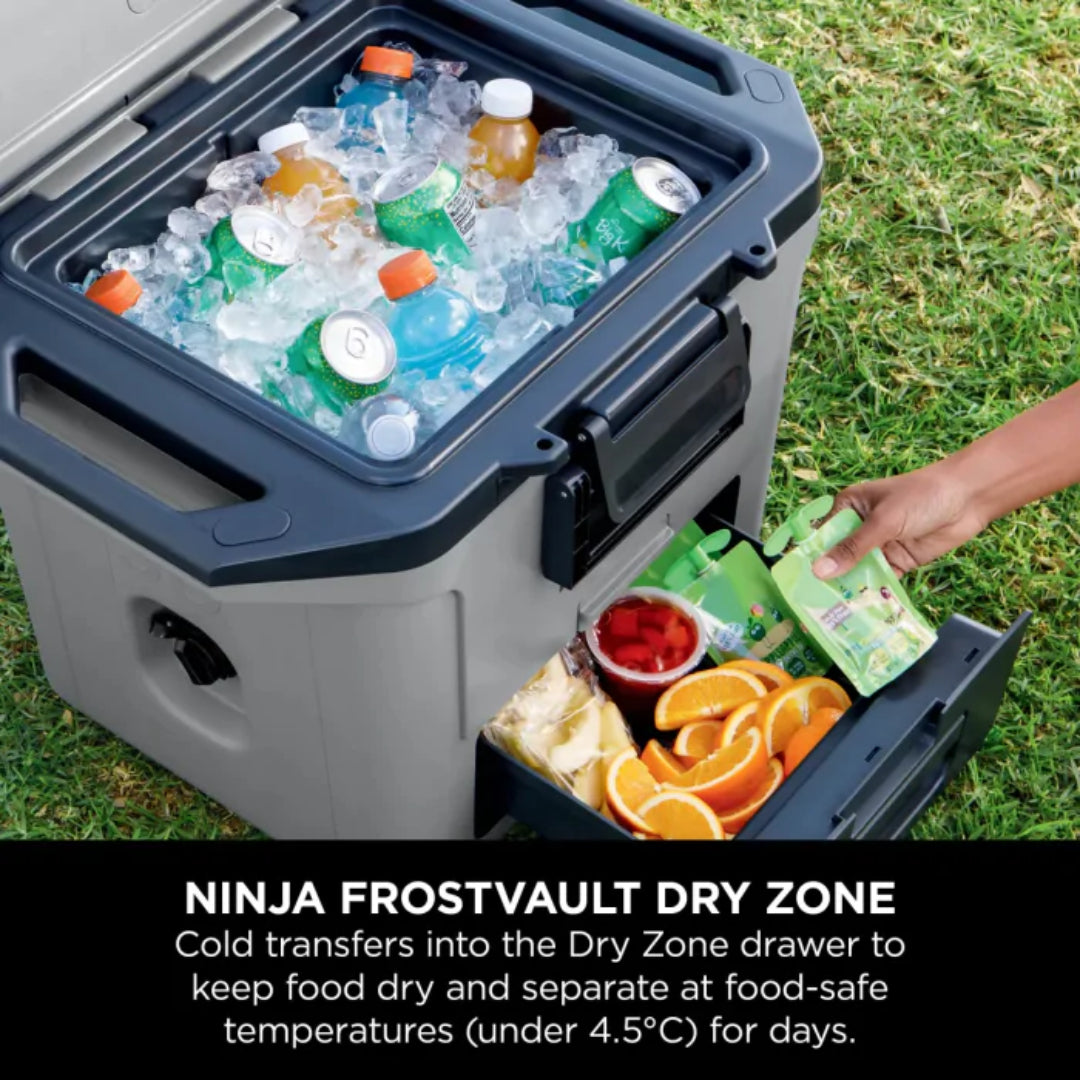 Ninja FrostVault 28 Litre Hard Cooler with Dry Zone - Slate Grey | FB131UKGY