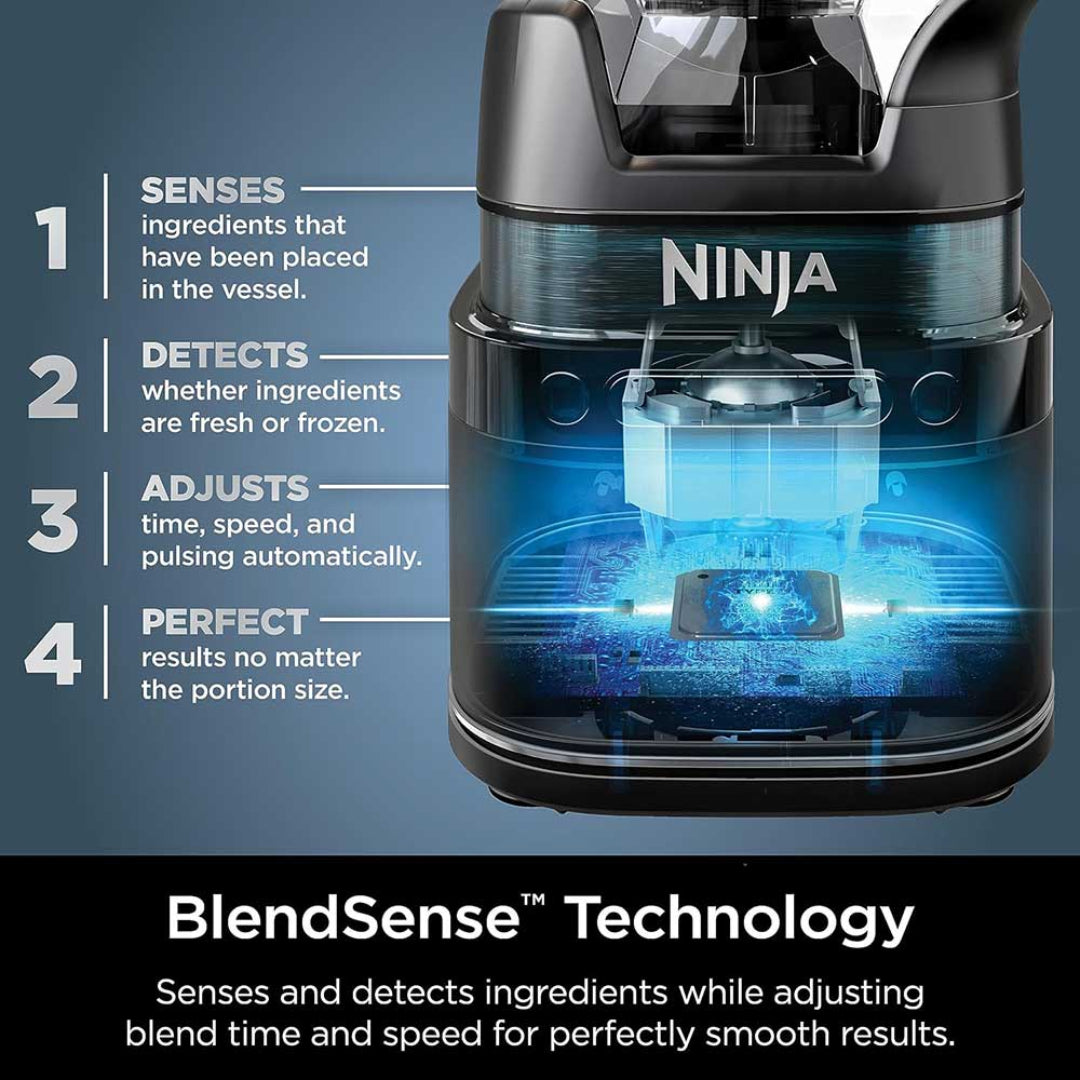 Ninja Detect Duo Power Blender Pro + Single Serve with BlendSense Technology | TB301UK