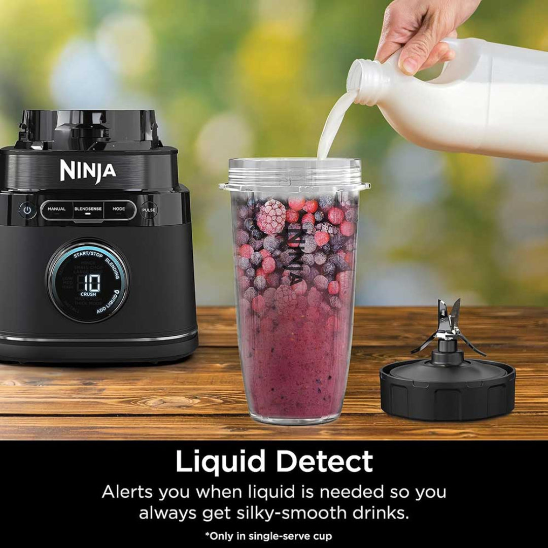 Ninja Detect Duo Power Blender Pro + Single Serve with BlendSense Technology | TB301UK