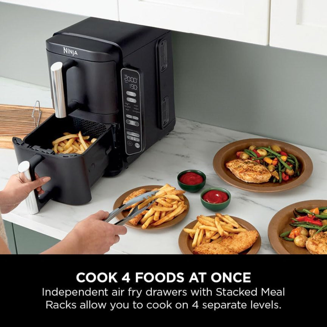 Ninja 7.6 Litre Double Stack 2 Drawer Air Fryer - Black | SL300UK