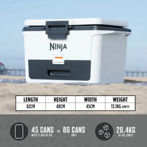 Ninja FrostVault 47 Litre Hard Cooler with Dry Zone - Cloud White | FB151UKWH