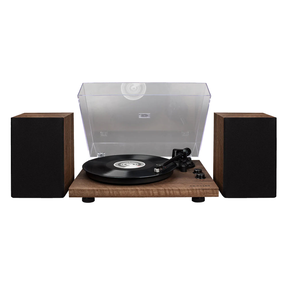 Crosley C62 Turntable Record Player With Bluetooth and Stereo Speakers - Walnut | C62b-Wa