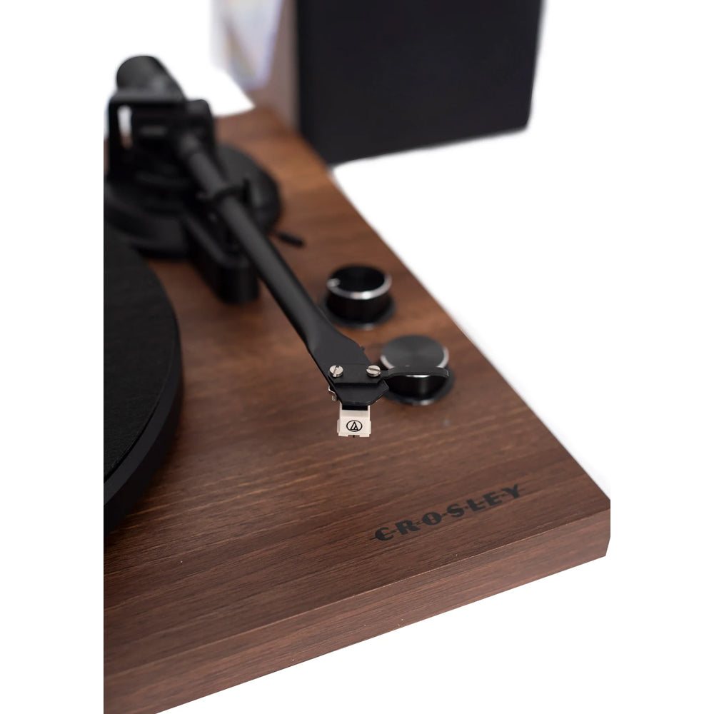 Crosley C62 Turntable Record Player With Bluetooth and Stereo Speakers - Walnut | C62b-Wa