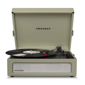 Voyager Vinyl Turntable Record Player With Bluetooth - Sage | CR8017-SA-A